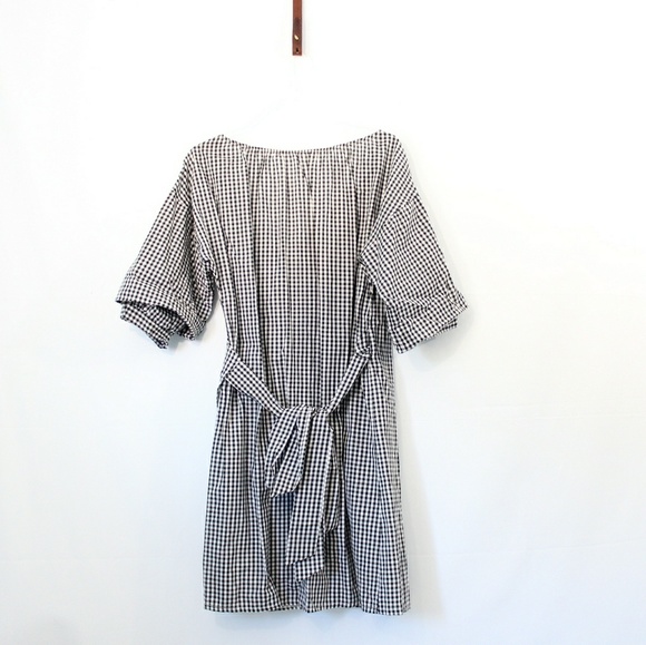 Venice Wrap Dress in Gingham - Picture 3 of 5